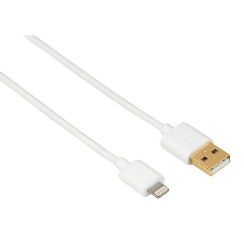 Hama Synkkabel Lightning 1,5m Hvit 1,5 meter lightning til USB kabel